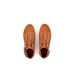 Basket Montante Femme - Confort Ultime avec Semelle FLEX - Camel - Chaussures de Ville -Pataugas Soldes Boutique 628117 751 BASKET HAUTE FEMME PALME F2H CAMEL 6