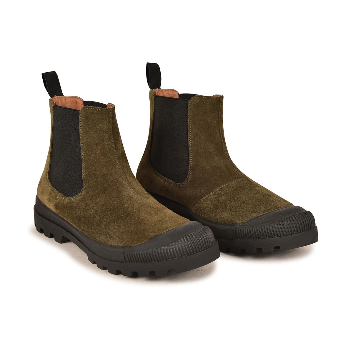 Bottines Chelsea Homme - Cuir Suédé Confortable - Kaki 5 Bottines Chelsea Homme - Cuir Suédé Confortable - Kaki – Image 3