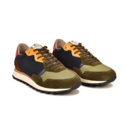 Chaussures de Running Homme - Confort & Style Moderne - Kaki -Pataugas Soldes Boutique 628212 BASKET HOMME ASTATE H4H MIX KAKI 3