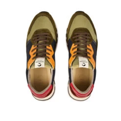 Chaussures de Running Homme - Confort & Style Moderne - Kaki -Pataugas Soldes Boutique 628212 BASKET HOMME ASTATE H4H MIX KAKI 5