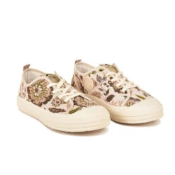 Baskets Femme Pataugas ETCHE - Confortable, Léger & Écologique - Beige -Pataugas Soldes Boutique 628223 BASKET FEMME ETCHE L JFL F4H BEIGE 4