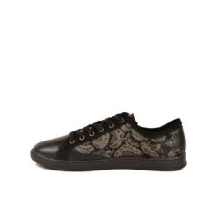 Baskets Femme JESTER/VI F4H Noir - Cuir Européen & Zip Latéral - Style Urbain -Pataugas Soldes Boutique 628256 850 BASKET FEMME JESTER VI F4H NOIR 3