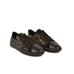 Baskets Femme JESTER/VI F4H Noir - Cuir Européen & Zip Latéral - Style Urbain -Pataugas Soldes Boutique 628256 850 BASKET FEMME JESTER VI F4H NOIR 4