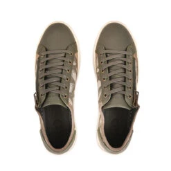 Baskets Femme Éco-responsables Confortables en Cuir Recyclé - Kaki 13 Baskets Femme Éco-responsables Confortables en Cuir Recyclé - Kaki -Pataugas Soldes Boutique 628257 BASKET FEMME JESTER WT F4H KAKII 6WEB