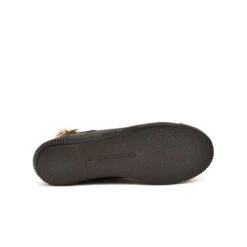 Basket Montante Femme en Cuir Noir Doré - Confort Urbain & Style Intemporel -Pataugas Soldes Boutique 628259 946 BASKET HAUTE FEMME LATSA MIX F4H NOIR DORE 8