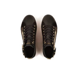 Basket Montante Femme PALME - Confort Léger & Polyvalent - Noir/Doré -Pataugas Soldes Boutique 628270 946 BASKET FEMME PALME MIX F4H NOIR DORE 6