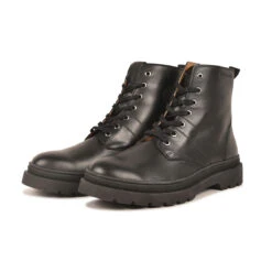 Bottes Homme en Cuir Noir - Confort Élégant pour Ville et Randonnée - Noir -Pataugas Soldes Boutique 628275 BOOTS HOMME VASCO N H4H NOIR 5