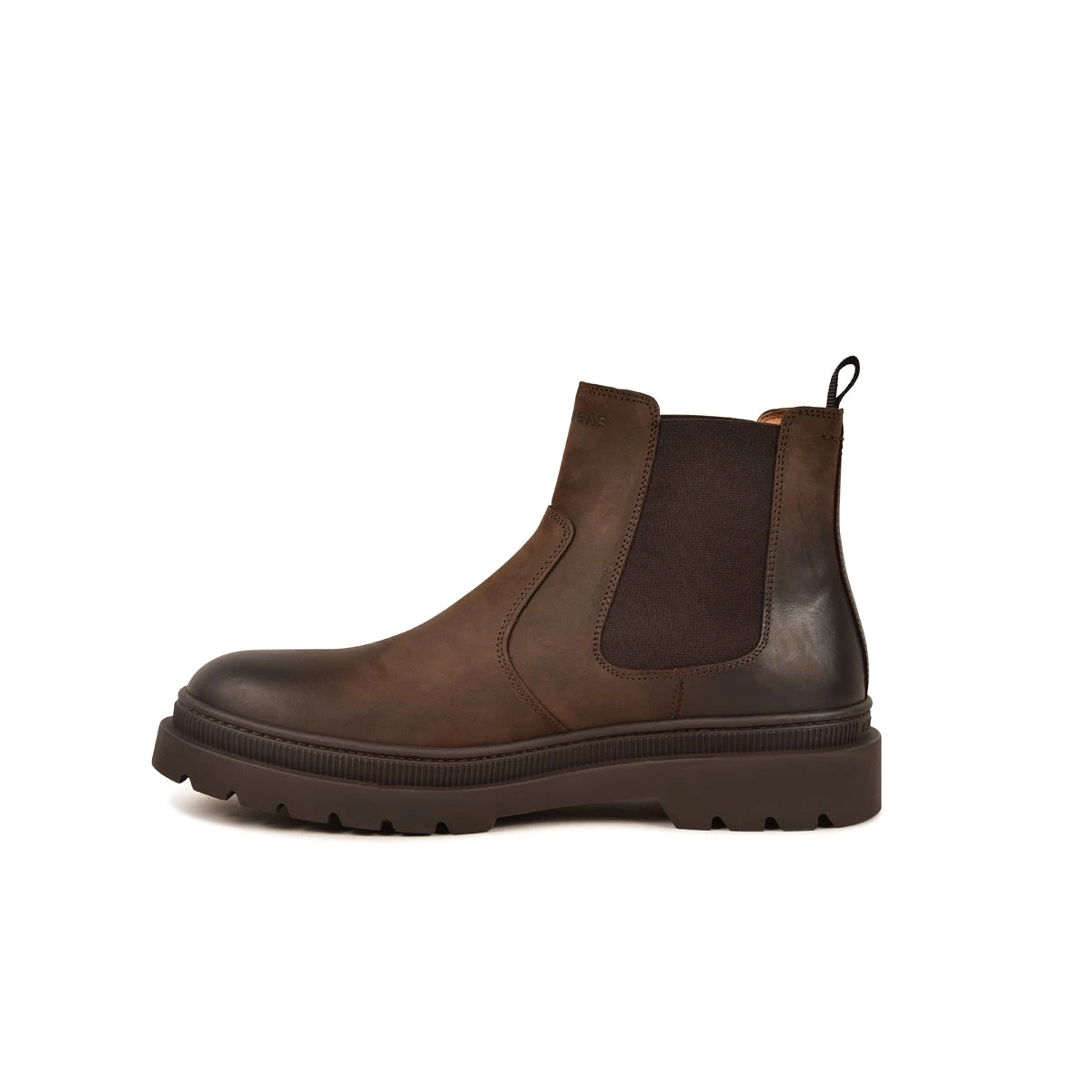 Chaussures Homme Chelsea Boots en Cuir Waxé Déperlant - Chocolat 5 Chaussures Homme Chelsea Boots en Cuir Waxé Déperlant - Chocolat – Image 3