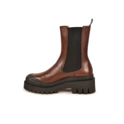 Bottes Tout-Terrain Femme Confortables en Cuir Chocolat - Randonnée et Aventure -Pataugas Soldes Boutique 628291 BOOTS FEMME AINIOA CH N F4H CHOCO 3