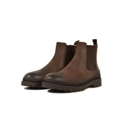 Bottes Chelsea en Cuir Waxé Déperlant - Confortables et Robustes pour Toutes Saisons - Marron -Pataugas Soldes Boutique 628317 803 BOOTS FEMME VITUS W F4H CHOCO 5
