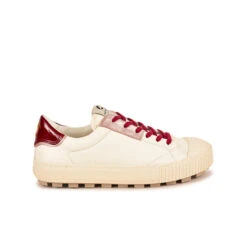 Chaussures de Randonnée ARAN Mixte - Confort Antidérapant & Style Urbain - Offwhite/Bordeaux