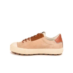 Basket Femme Tout-Terrain Confortable en Cuir Suédé Beige/Camel - Randonnée & Urbain -Pataugas Soldes Boutique ARANSF4HBEIGECAMEL6282079603