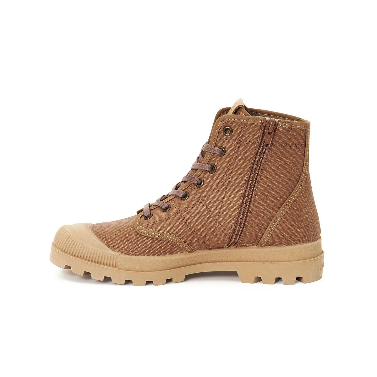 Chaussures de Randonnée Confortables en Toile Waxée - Caramel pour Montagne 4 Chaussures de Randonnée Confortables en Toile Waxée - Caramel pour Montagne – Image 2