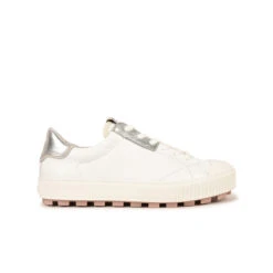 Baskets Femme Tout-Terrain ARAN - Confort & Style Blanc/Argent