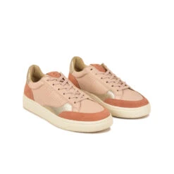 Baskets Femme BASALTE - Confort Optimal - Look Élégant - Beige Rosé/Doré -Pataugas Soldes Boutique BASKET FEMME BASALT F2H NUDE DORE 4