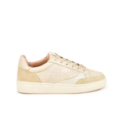 Baskets Basses Femme BASALTE - Confort Moderne & Style Élégant - Blanc - Chaussures de Ville