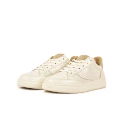 Baskets Basses Femme Confortables en Cuir Blanc - Style Moderne - Ville & Voyage -Pataugas Soldes Boutique BASKET FEMME BASALT NME F2H OFFWHITE DORE 5 c8a6f576 d253 4346 9652 3a896f23c6dd