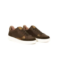 Chaussures de Sport Femme BASALTE Confortables en Cuir - Kaki - Running -Pataugas Soldes Boutique BASKET FEMME BASALT SNME F2H KAKI 628053 554 4