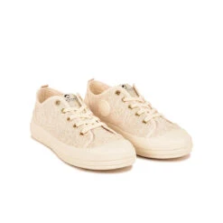 Baskets Femme en Coton Recyclé - Confort Supérieur pour Voyages - Ecru -Pataugas Soldes Boutique BASKET FEMME ETCHE L BCL F2I ECRU 628370 103 4