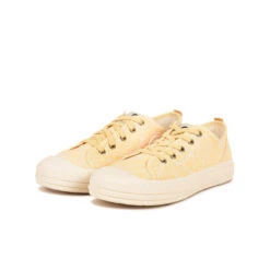 Baskets Femme Confortables en Toile Jacquard - Voyages et Tenues Estivales - Jaune -Pataugas Soldes Boutique BASKET FEMME ETCHE L MF F2I JAUNE 628374 200 5