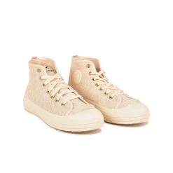 Baskets Femme en Coton Recyclé - Confort Supérieur - Écru - Déplacements Quotidiens -Pataugas Soldes Boutique BASKET FEMME ETCHE M BCL F2I ECRU 628365 103 4