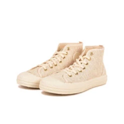 Baskets Femme en Coton Recyclé - Confort Supérieur - Écru - Déplacements Quotidiens -Pataugas Soldes Boutique BASKET FEMME ETCHE M BCL F2I ECRU 628365 103 5