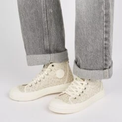 Baskets Femme en Coton Recyclé - Confort Supérieur & Écologique - Lilas -Pataugas Soldes Boutique BASKET FEMME ETCHE M BCL F2I LILAS 628365 303 Porte 1