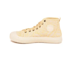 Baskets Femme en Coton Recyclé - Confort Écologique et Style Estival Jaune -Pataugas Soldes Boutique BASKET FEMME ETCHE M MF F2I JAUNE 628367 200 3