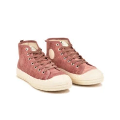 Baskets Femme Pataugas ETCHE - Confort Velours Tie & Dye, Vieux Rose -Pataugas Soldes Boutique BASKET FEMME ETCHE M TD F4I VIEUX ROSE 628489 305 4
