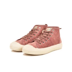 Baskets Femme Pataugas ETCHE - Confort Velours Tie & Dye, Vieux Rose -Pataugas Soldes Boutique BASKET FEMME ETCHE M TD F4I VIEUX ROSE 628489 305 5