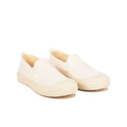 Baskets Slip-On ETCHE Confortables en Coton Recyclé - Blanc -Pataugas Soldes Boutique BASKET FEMME ETCHE SO T F2I BLANC 628382 100 4