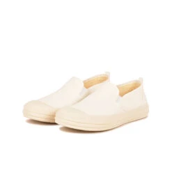 Baskets Slip-On ETCHE Confortables en Coton Recyclé - Blanc -Pataugas Soldes Boutique BASKET FEMME ETCHE SO T F2I BLANC 628382 100 5