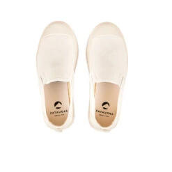 Baskets Slip-On ETCHE Confortables en Coton Recyclé - Blanc -Pataugas Soldes Boutique BASKET FEMME ETCHE SO T F2I BLANC 628382 100 6
