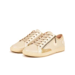 Basket Femme JESTER - Mix de Cuirs Élégants - Confort Optimal - Off White -Pataugas Soldes Boutique BASKET FEMME JESTER MIX F2I OFF WHITE 628069 108 5