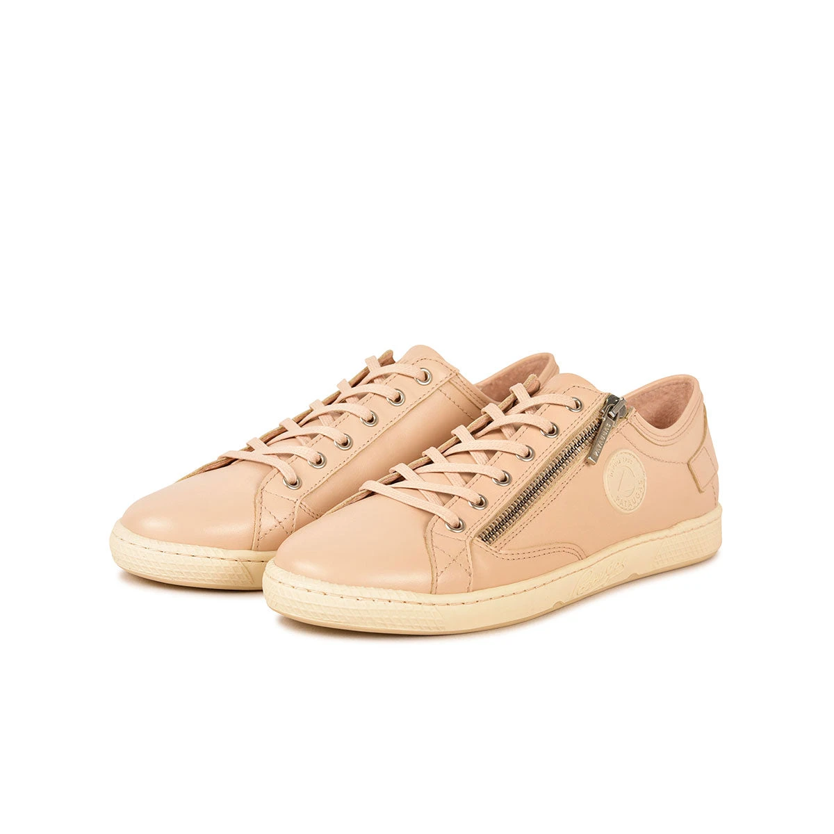 Baskets Basses Femme en Cuir - Confort Ville & Casual - Sable 6 Baskets Basses Femme en Cuir - Confort Ville & Casual - Sable – Image 4