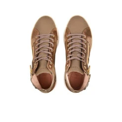 Baskets Femme en Cuir Confortables - Semelle Flex - Taupe 13 Baskets Femme en Cuir Confortables - Semelle Flex - Taupe -Pataugas Soldes Boutique BASKET FEMME PALME MIX F4H TAUPE 628270 154 6