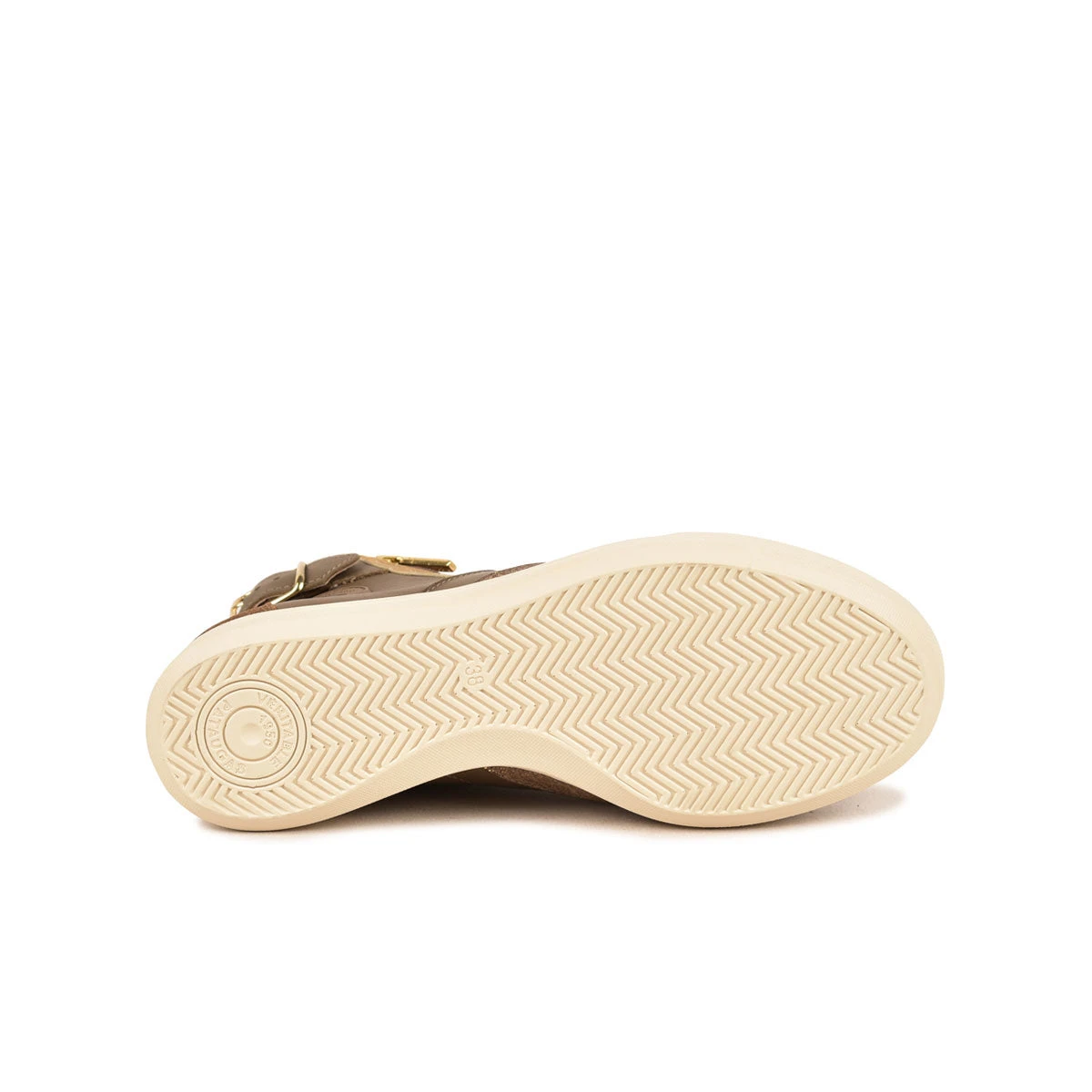 Baskets Femme en Cuir Confortables - Semelle Flex - Taupe 9 Baskets Femme en Cuir Confortables - Semelle Flex - Taupe – Image 7