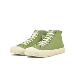 Baskets Confortables en Coton Recyclé Kaki - Idéales pour Voyager et Ville -Pataugas Soldes Boutique BASKET HAUTE HOMME ETCHE M T F2H KAKI 5