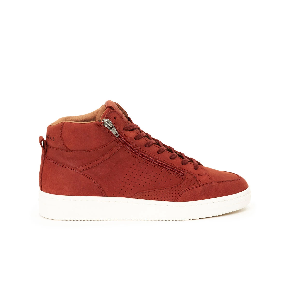 Baskets Homme BASALTE - Confort Premium & Cuir Durable - Rouge 3 Baskets Homme BASALTE - Confort Premium & Cuir Durable - Rouge