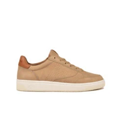 Baskets Homme BASALTE - Cuir Nubuck Confortable - Beige