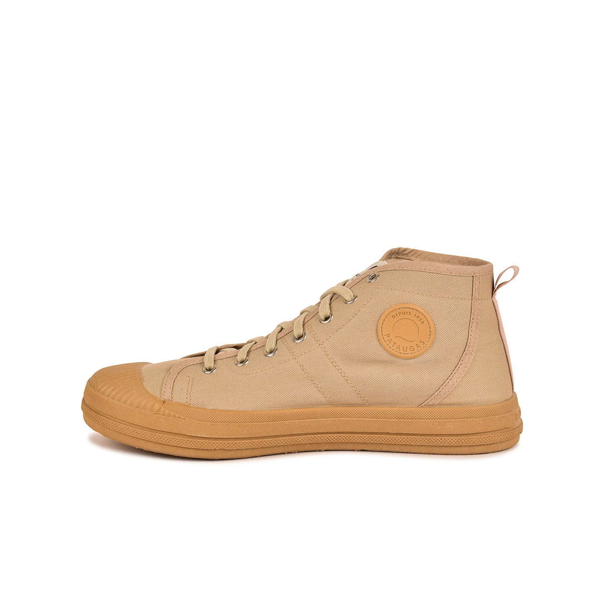 Baskets Montantes Homme - Confort Ultime en Coton Recyclé - Taupe 4 Baskets Montantes Homme - Confort Ultime en Coton Recyclé - Taupe – Image 2