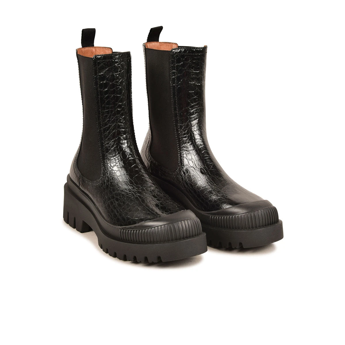 Bottes Femme AINOA en Cuir Noir - Confort Hiver & Style Urbain 6 Bottes Femme AINOA en Cuir Noir - Confort Hiver & Style Urbain – Image 4