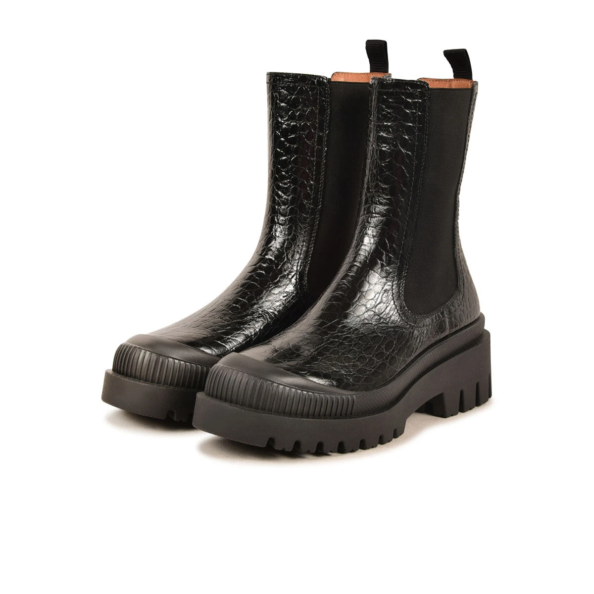 Bottes Femme AINOA en Cuir Noir - Confort Hiver & Style Urbain 7 Bottes Femme AINOA en Cuir Noir - Confort Hiver & Style Urbain – Image 5