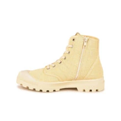 Boots Femme Authentique en Toile Irisée Jaune - Confort Durable & Style Urbain -Pataugas Soldes Boutique BOOTS FEMME OG M ZIPTI F2I JAUNE 628347 200 3