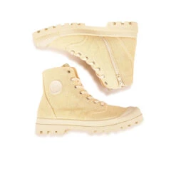 Boots Femme Authentique en Toile Irisée Jaune - Confort Durable & Style Urbain -Pataugas Soldes Boutique BOOTS FEMME OG M ZIPTI F2I JAUNE 628347 200 6