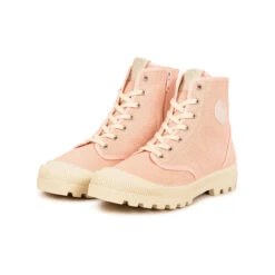 Boots Femme Pataugas Authentique - Confort Optimal & Style Moderne - Rose -Pataugas Soldes Boutique BOOTS FEMME OG MID ZIP ROSE PALE 628347 300 5