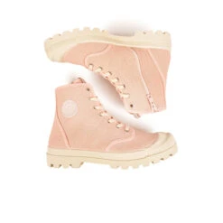 Boots Femme Pataugas Authentique - Confort Optimal & Style Moderne - Rose -Pataugas Soldes Boutique BOOTS FEMME OG MID ZIP ROSE PALE 628347 300 6