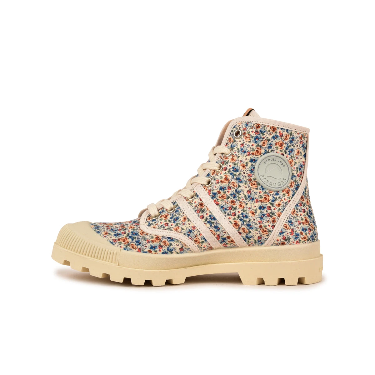 Chaussures Femme Boots en Toile Italienne - Confort Printanier - Ocre 4 Chaussures Femme Boots en Toile Italienne - Confort Printanier - Ocre – Image 2