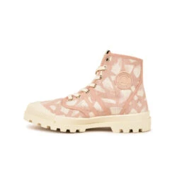 Chaussures de Marche Femme Confortables en Toile Recyclée - Rose - Printemps -Pataugas Soldes Boutique BOOTS FEMME OG GR F2H POUDRE 3