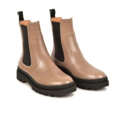 Bottes d'Hiver Femme en Cuir - Confort Moderne et Style Intemporel - Taupe -Pataugas Soldes Boutique BOOTS FEMME VITUS H N F4I TAUPE 628562 154 4